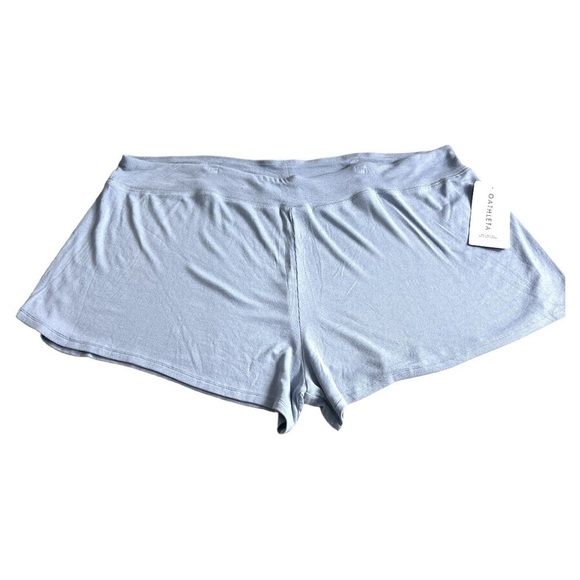 ATHLETA Light Blue Well Rested Rib Sleep Shorts - Picture 2 of 8